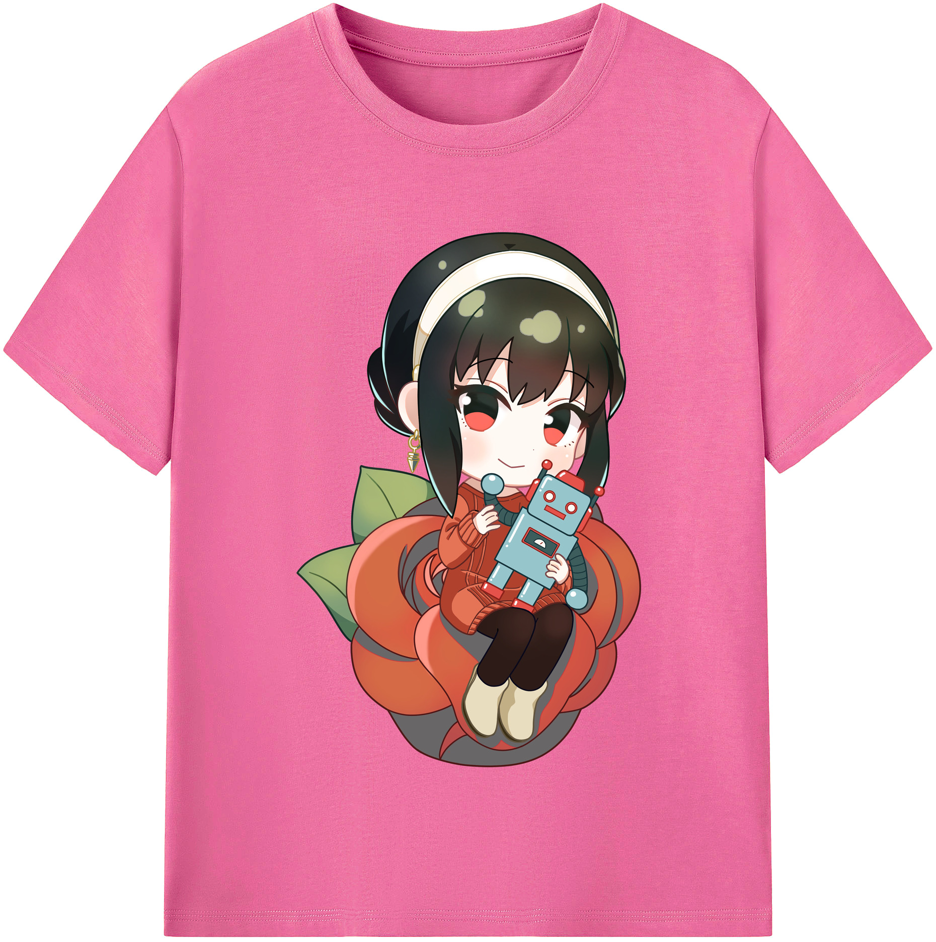 （画像用） SPY×FAMILY间谍家家酒 レディースカジュアルプリントTシャツ（綿100％）